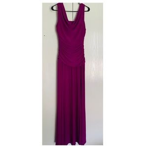 Nightway Purple Rouched Party Dress